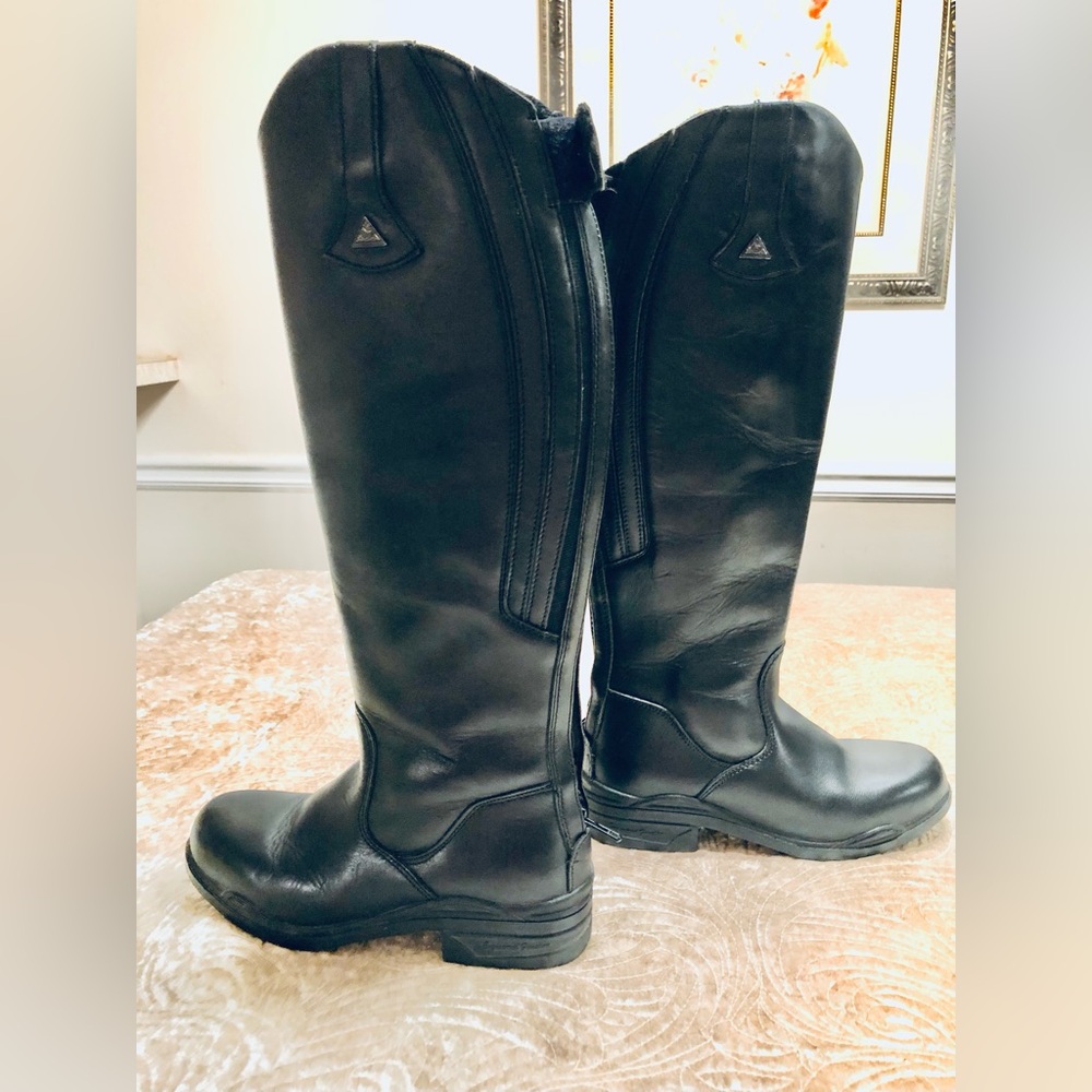 🐴 10W Mountain Horse EUC WILD RIVER Mountain Horse, tall, back zipr Riding Boots - Picture 5 of 11